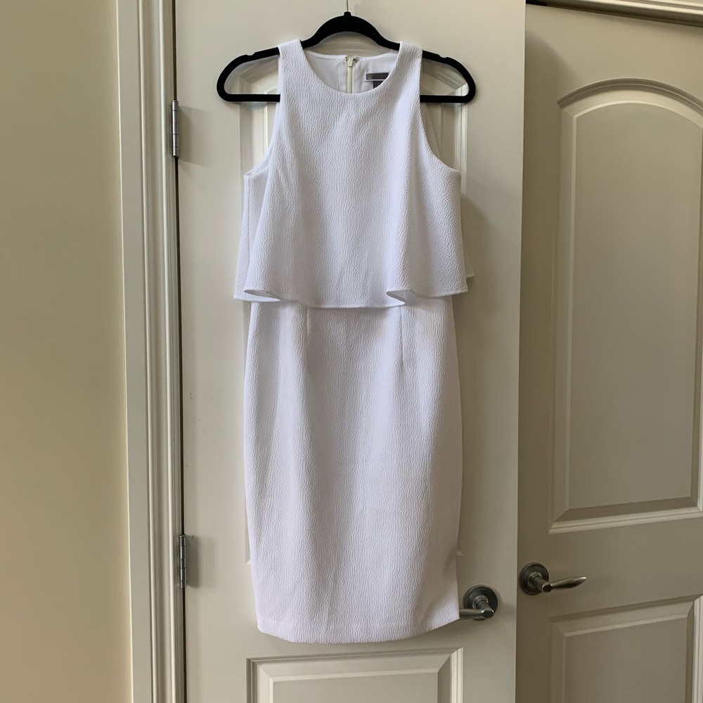 Nordstrom Chelsea 38 white crepe dress size 6